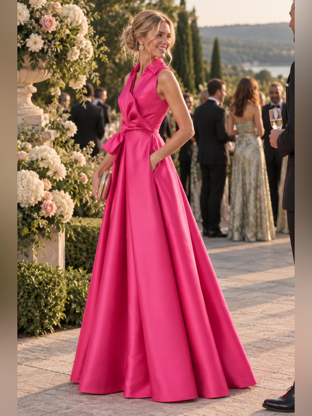 Theia Zibeline Ball Gown